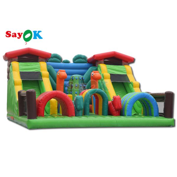 Забавный надувный тематический парк вышибальщик горки трамплин для детей коммерческое оборудование для игровых площадок