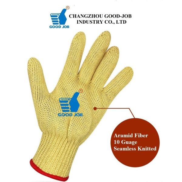 10 Gauge Kevlar Yarn Unisex Puncture Resistant Anti Cut Gloves