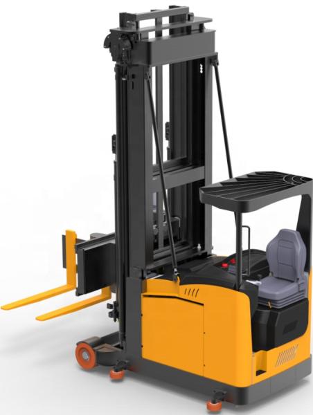 1500kg 3300lbs 1.5Ton Electric Lift Stacker Reach Truck Adjustable Steering Wheel