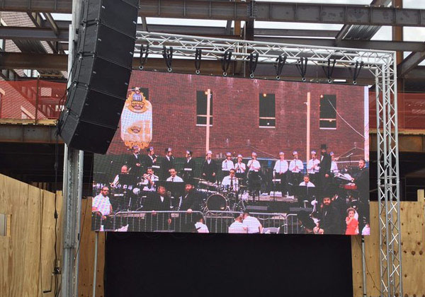 1920HZ Внешний P4.81 LED Видео Стены Аренда SMD 2727 500*1000 мм Постоянный Диск IC