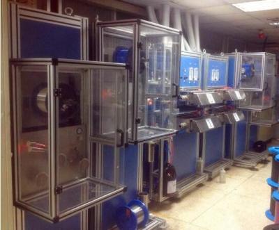 Máquina de fibra ótica da coloração/do rebobinamento e equipamento da impressora a jato de tinta
