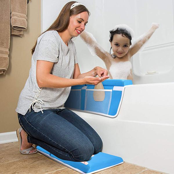 Quick Dry Baby Bath Kneeler And Elbow Rest Knee With Anti Slip Rubber Backing