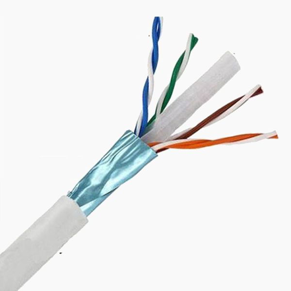 ブロードバンド用の高速 Cat6 Lan ケーブル白青灰色黄色