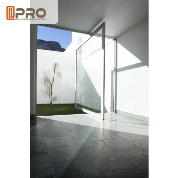 Energy Efficient Aluminum Pivot Doors Swing Open Style With Tempered Glass Glass Door Pivot Hinge door pivot hinge