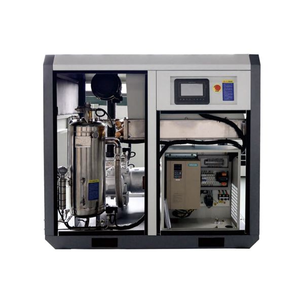 15 кВт Ультра тихий нефтяной вращающийся винтовый воздушный компрессор 2,5 м3/мин VFD 20 л.с. воздушный компрессор