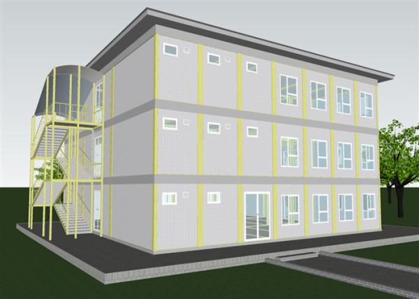 Construções de aço residenciais da casa modular de Panelized do projeto do escritório