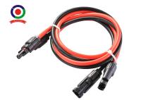 O cabo de extensão solar 10AWG da C.C. de PNTECH com o homem 30A e a fêmea excedem o conector