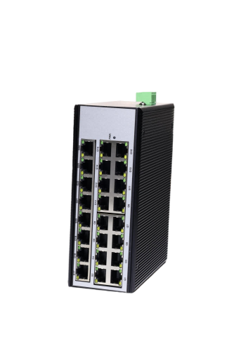 24 Port Industrial Ethernet Switch IP40 DIN Rail Gigabit Network Switch
