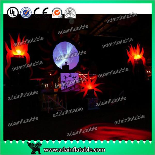 Color Changing Inflatable Lighting Decoration , Beautiful Dia 1m Inflatable Star Lights