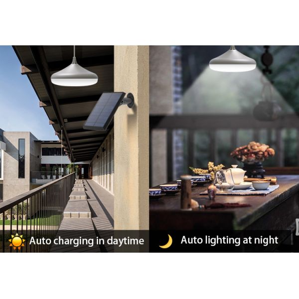 Changeable 6000K-7000K 4V LED Solar Garden Light Solar Powered Pendant Lamp