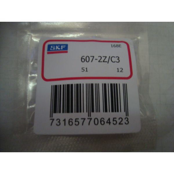 607-2Z Motorcycle Wheel Bearings , Deep Groove Radial Ball Bearing  7X19X6 MM