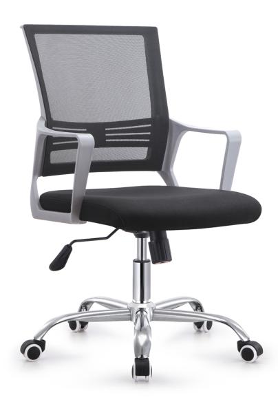Commercial Revolving Study Chair , Elegant Computer Task Chair Gas Lift, PU castor swivel