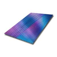 Adaptez la feuille aux besoins du client perforée colorée d'acier inoxydable pour les décorations d'intérieur de cloison de séparation