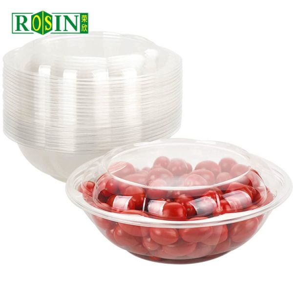 Envases de frutas de plástico PET de calidad alimentaria Resistencia al frío Envases desechables para ensaladas