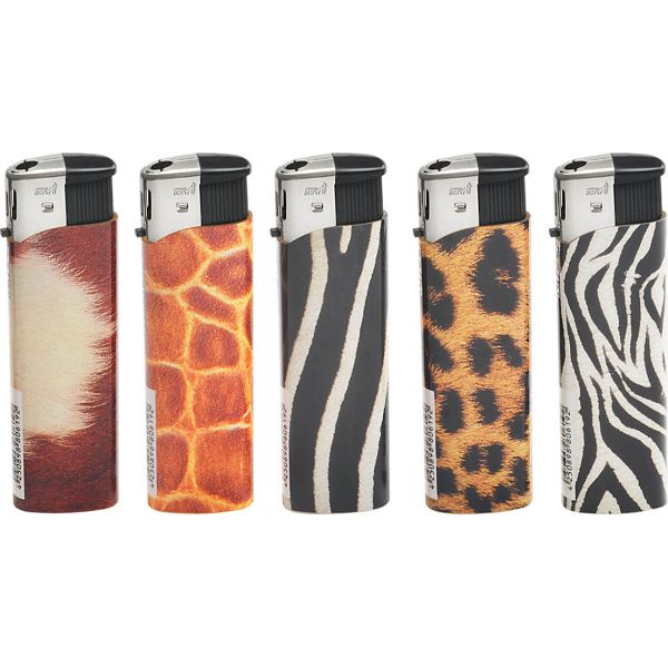 Factory Direct Sales Black  Long Silm Flint Cigarette Lighter