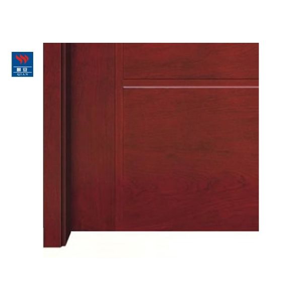 Solid Core Wood Grain Fire Rated Flush Wooden Door For Living Room