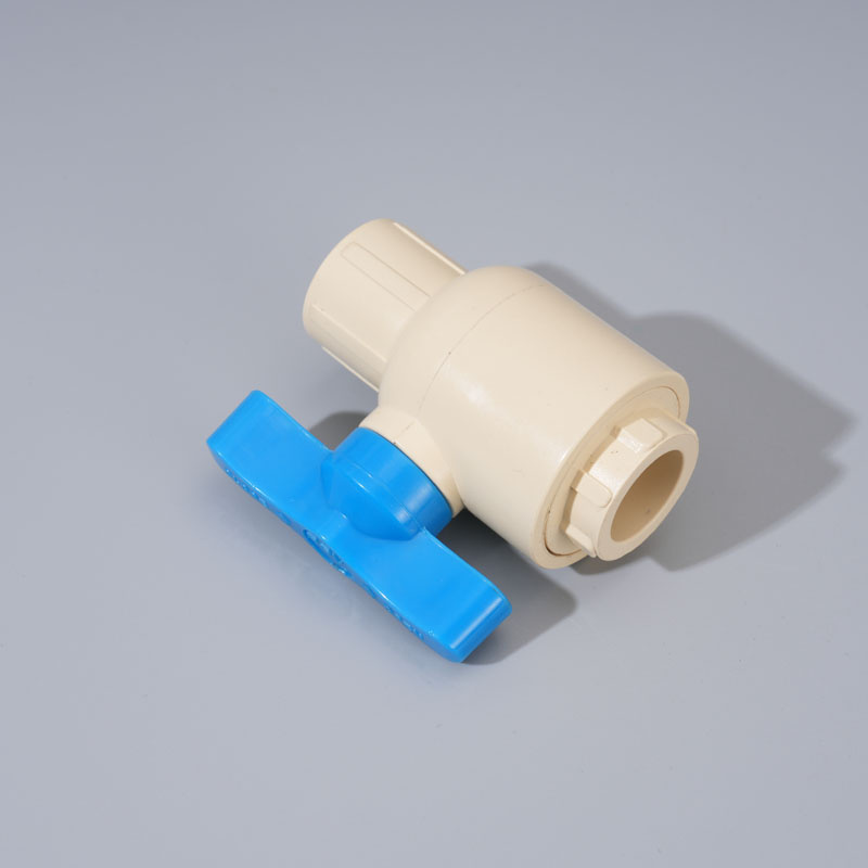 CPVC Ball Valve Single Union Type High Temp Resistant Plastic Shut-off Valve for Hot Water Pipe Application