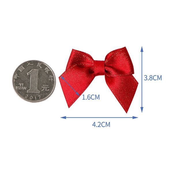 Decorative Flowers Wreaths Pre-Made Small Ribbon Bows for Underwear on Mother's Day