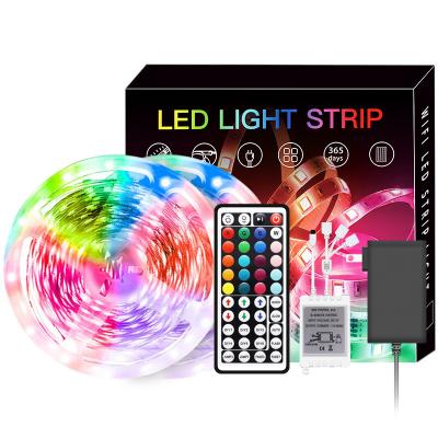 Luzes LED inteligentes DC 12V 5050 controle remoto à prova d'água