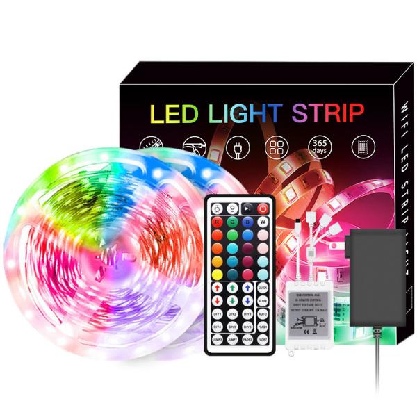 Luzes de tira espertas 5050 RGB do diodo emissor de luz da atmosfera coloridas com controle da voz da música