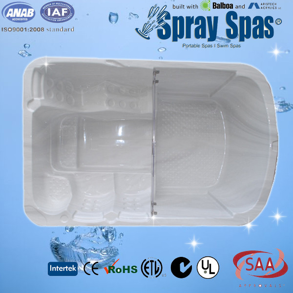 Swim Whirlpool Massage Bathtub Outdoor Spa with Balboa Control and RCD Protected Circuits