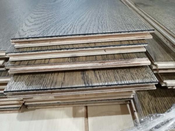 Brown stained European Oak Engineered timber flooring, wood flooring supplier & exporter