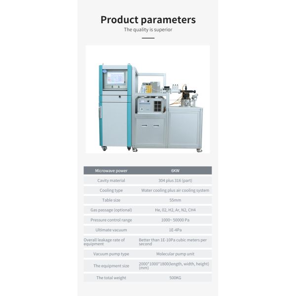 лаборатори-выросли диаманта CVD оборудования роста диаманта оборудования машины MPCVD диаманта изготовитель машины профессионального растя