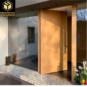 Porte extérieure en aluminium massif pour l'entrée principale