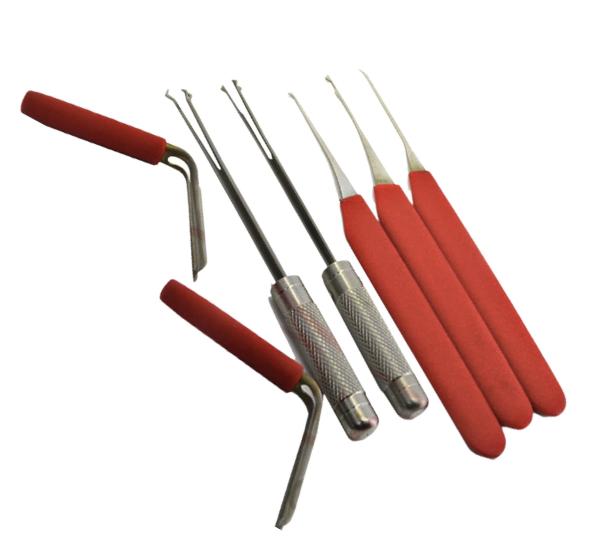 Stainless Steel Locksmith Pick Tools for Strongbox Safe Unlocking Set