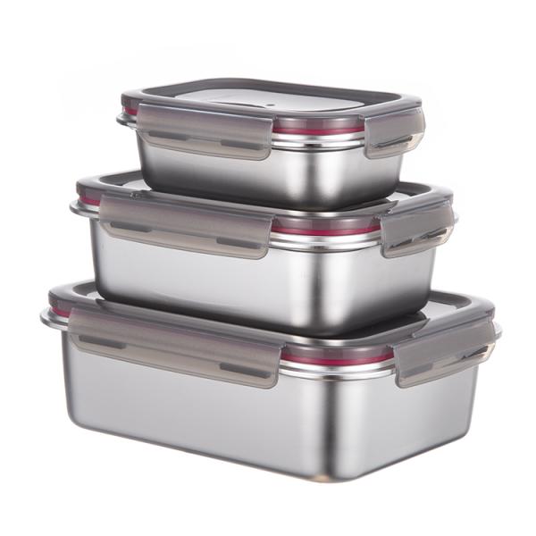 IKOO BPA Free Leak-proof Stainless Steel Food Storage Container with Airtight lid