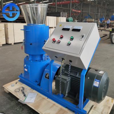 30kw Flat Die Biomass Wood Sawdust Pellet Machine PLC Control