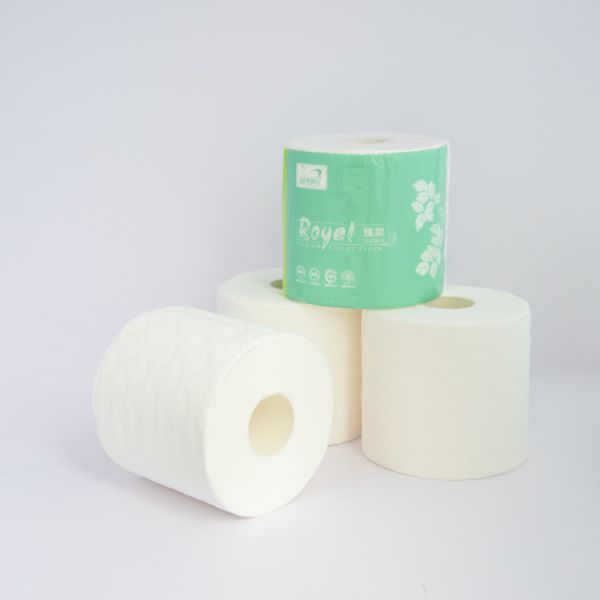 Premium Quality Soft Toilet Paper Roll Manufacturer's Cute Bamboo Pulp Sanitary Tissue