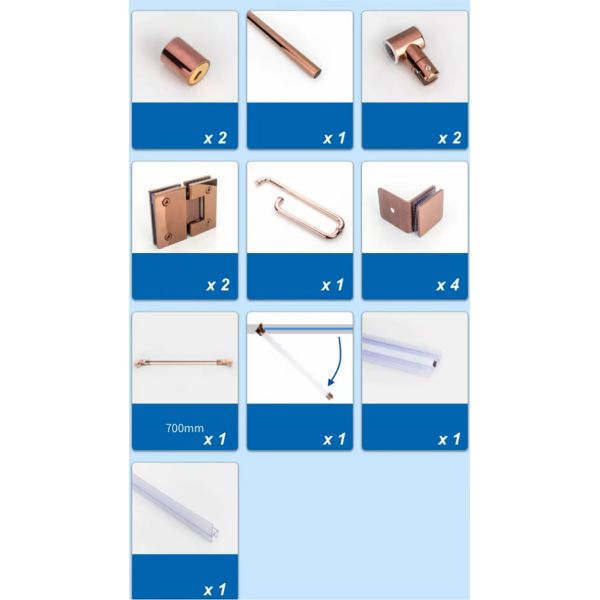 Anti Wear Satin Finished Glass Shower Hinge Corrosion Resistance Round Pipe Hinge
