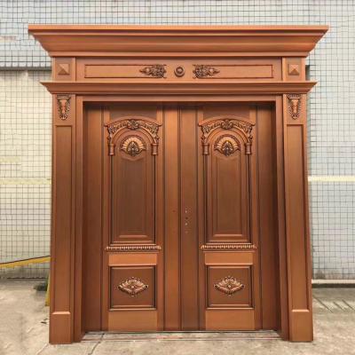 Brown Wrought Bronze Main Steel Door Steel Front Doors Residential