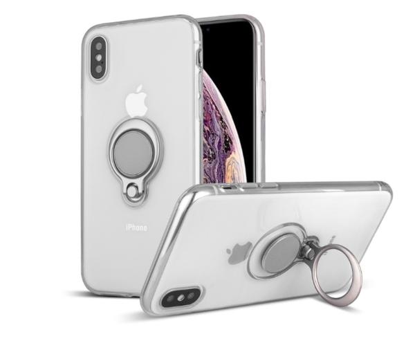 Color Clear Ring Magnetic Car Mount Holder Soft TPU Case Back Cover For Huawei P20 Lite Mate 10 Lite/NOVA2i Y7 PRIME