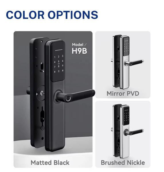 Tuya Smart Door Lock with Fingerprint WiFi Bluetooth for Wood Steel Doors