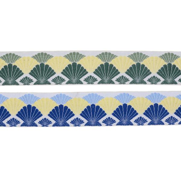 Tenacidade alta 60mm Shell Brocade Ribbon Trim