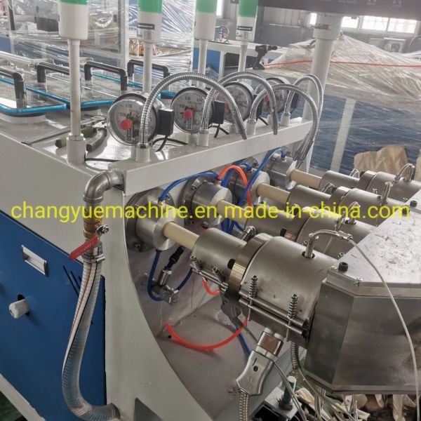 Two Cavity PVC Dual Pipe Production Line for Your Requirements Pipe Diameter 20-75 mm