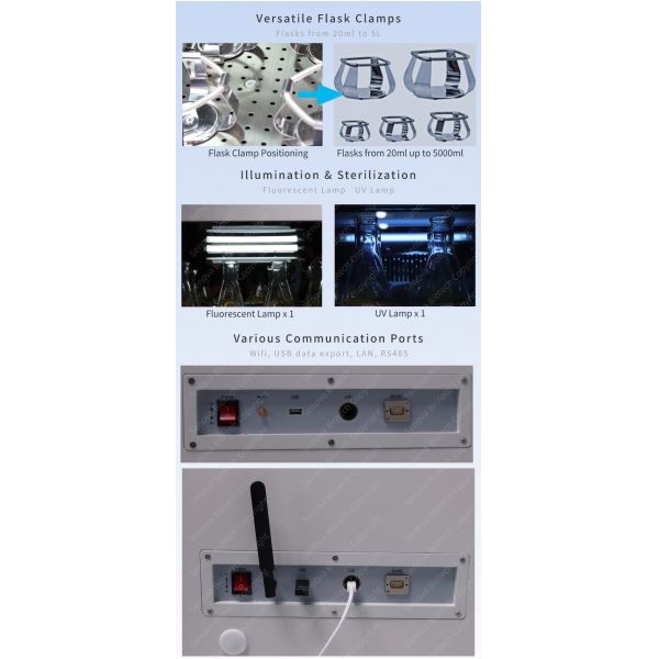 20 Liters Floor Incubator Shaker Orbit Lab Shaker Incubator ST-203R
