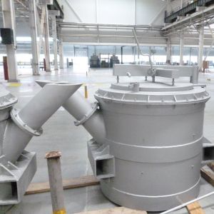 Customizable Capacity Kg 500～3000 Molten Aluminum Transfer Ladles For Aluminum Production