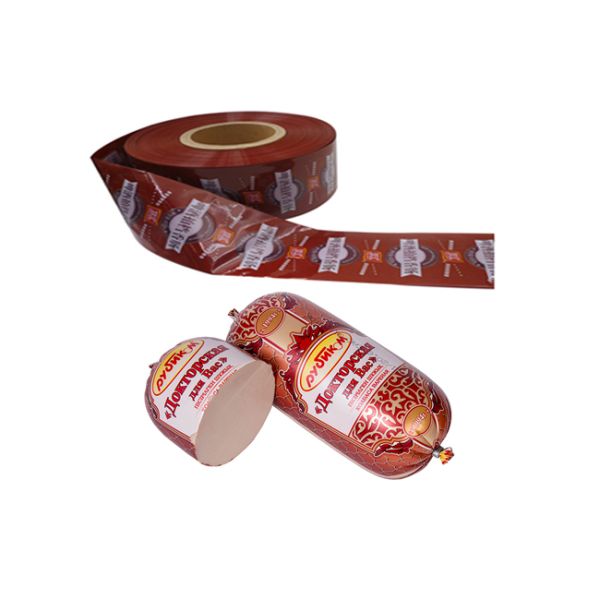 Different Colours Available Customs Logo Flexography Printing 5 Layers Sausage Casing For Sausages