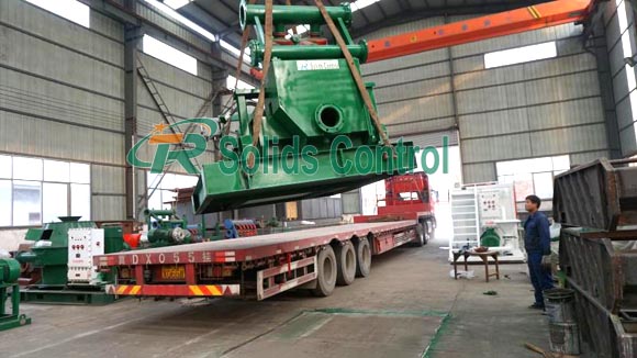TRZS60 Bottom Shaker Drilling Mud Desander 45um - 75um Separation Point