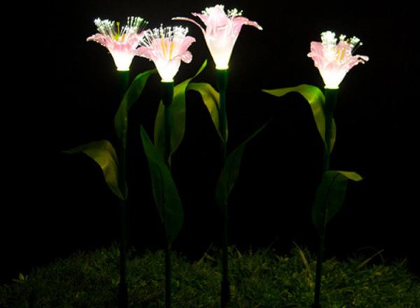 LED Fiber Optic Lily Lights Wedding Decorative Lights Park Scenic Spots Beautiful And Bright Decorative Lights