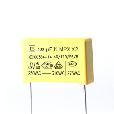 Good Stability 824k 0.82 UF 275V Capacitor Excellent Moisture Resistance