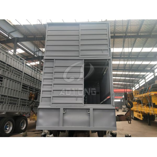 3-осевой 40T Животноводческий забор грузовой прицеп Животноводческий мини полуприцеп для фермы