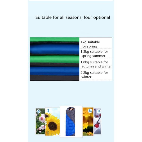 Wholesale Direct Selling Camping Splicing Sleeping Bag Outdoor indoor Autumn Winter Extended Adult Camping Sleeping Bag