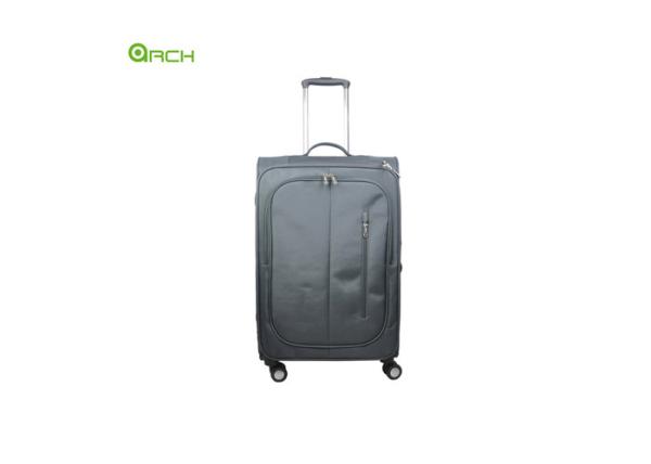 300D Polyester Trolley Case Soft Sided Luggage with Double Spinner Wheels