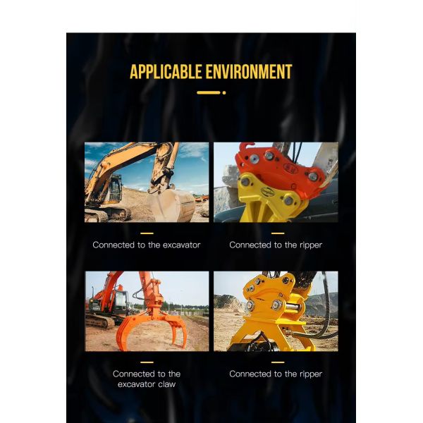 Части экскаватора Гидравлическая быстрая сцепка Двойная двойная безопасность блокировка экскаватора Присоединение для 5-15 тонн мини экскаватора