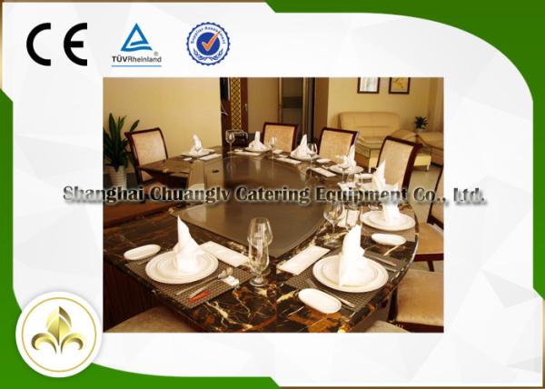 A chapa para assar da grade do gás de Hibachi do restaurante chapeia o material 304 de aço inoxidável com a ventilação