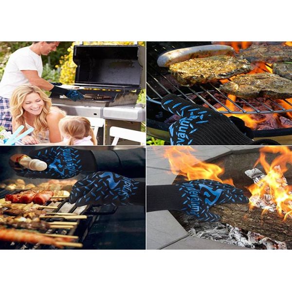 Cooking Waterproof Heat Resistant Gloves , Heavy Duty Heat Resistant Gloves